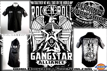 Rock-n-Roll GangStar Alliance Work Shirt