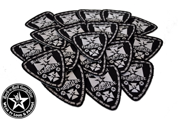 Rock n Roll GangStar Biker Cross embroidered iron on patches Rock n Roll Heavy Metal accessories